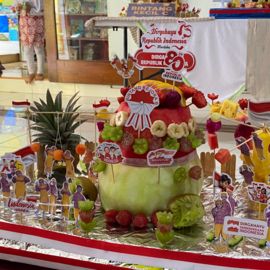 JUDGING ARRANGE FRUIT CONE COMPETITION & PRESENTATION HOTEL RAMADA